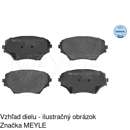 Brzdové dosky POLCAR S70-0311 - obr. 1