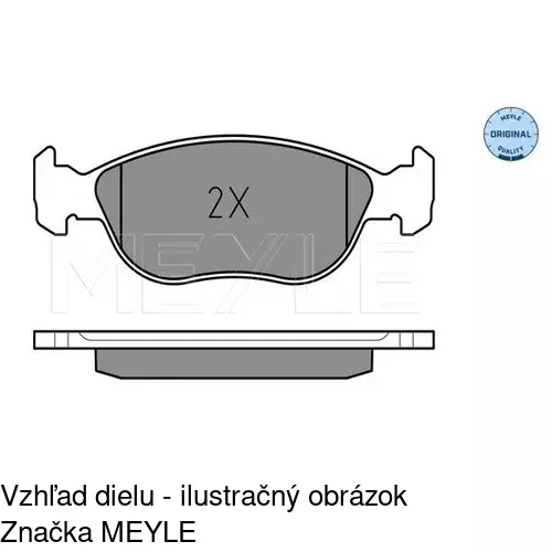 Brzdové dosky POLCAR S70-0330 - obr. 2