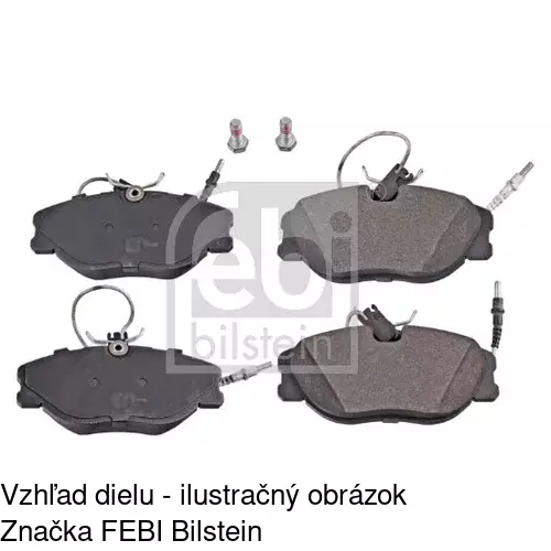 Brzdové dosky POLCAR S70-0380 - obr. 1