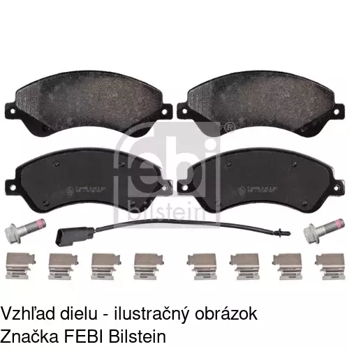 Brzdové dosky POLCAR S70-0385 - obr. 2