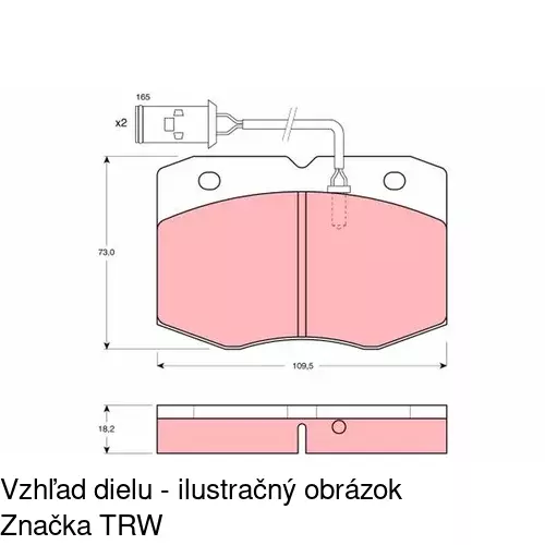 Brzdové dosky POLCAR S70-0410 - obr. 3