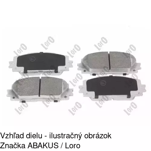 Brzdové dosky POLCAR S70-0438 - obr. 3