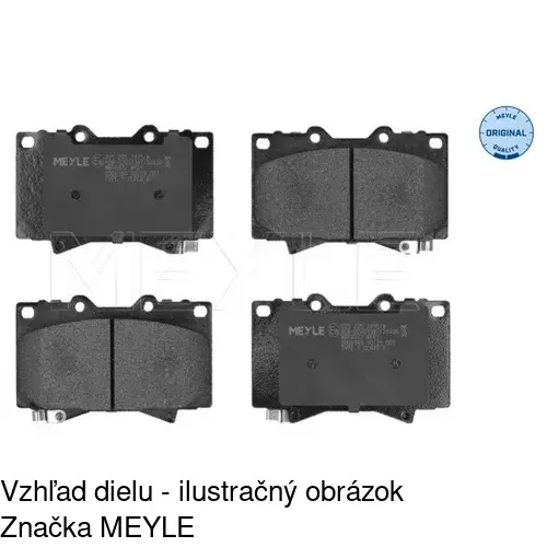 Brzdové dosky POLCAR S70-0454 - obr. 2