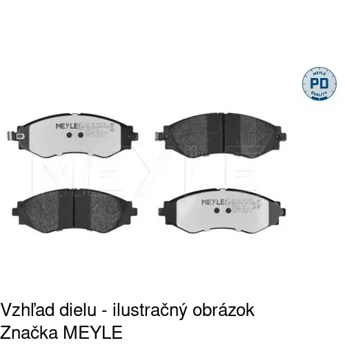 Brzdové dosky POLCAR S70-0495 - obr. 2