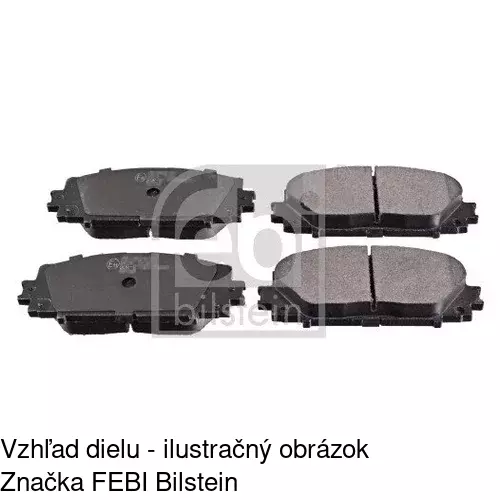 Brzdové dosky POLCAR S70-0502 - obr. 1