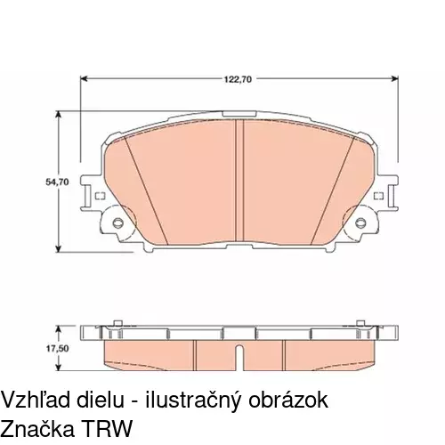 Brzdové dosky POLCAR S70-0502 - obr. 5