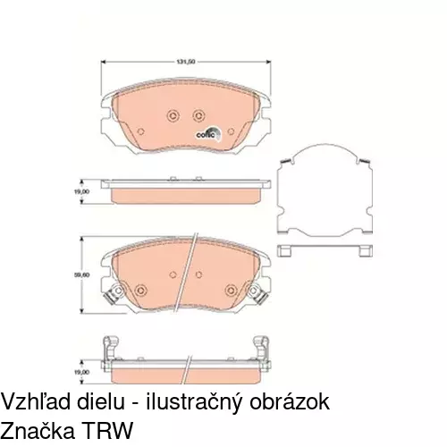 Brzdové dosky POLCAR S70-0506 - obr. 4