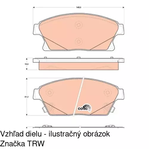 Brzdové dosky POLCAR S70-0561 - obr. 4