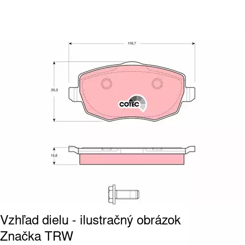 Brzdové dosky POLCAR S70-0590 - obr. 4