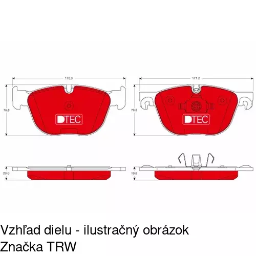 Brzdové dosky POLCAR S70-0593 - obr. 4