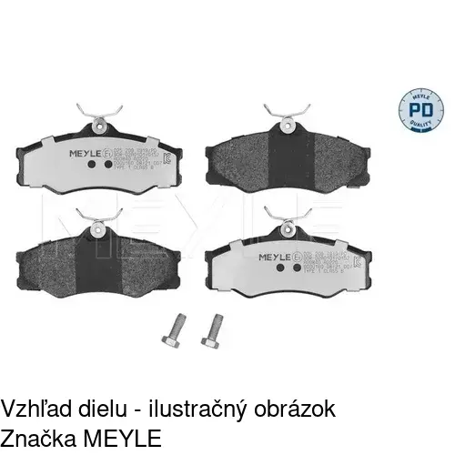 Brzdové dosky POLCAR S70-0594 - obr. 3