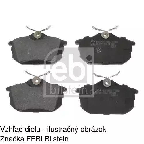 Brzdové dosky POLCAR S70-1058 - obr. 1