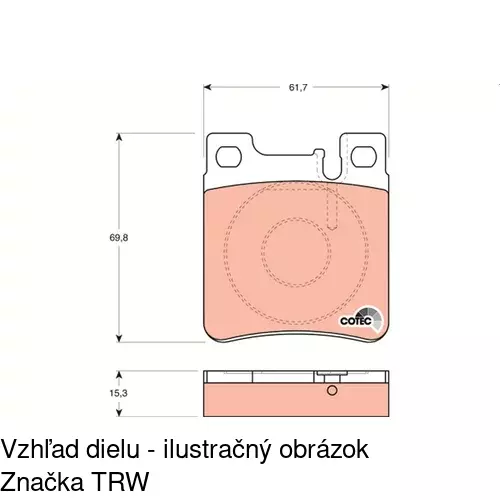 Brzdové dosky POLCAR S70-1097 - obr. 4