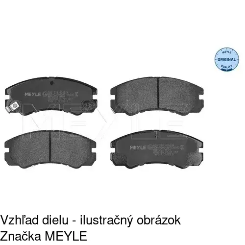 Brzdové dosky POLCAR S70-1103 - obr. 1