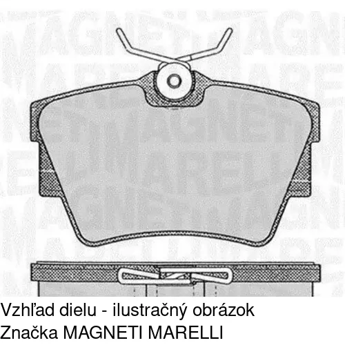 Brzdové dosky POLCAR S70-1129 - obr. 1