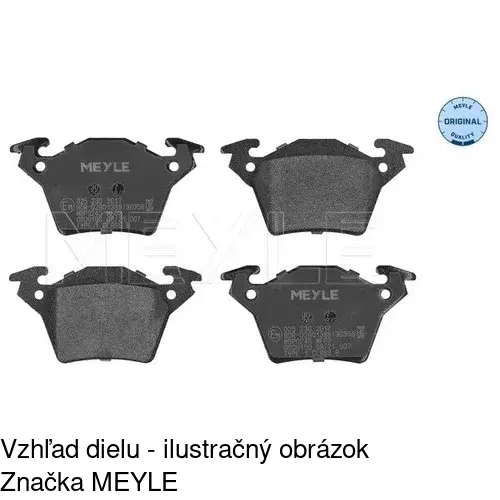 Brzdové dosky POLCAR S70-1130 - obr. 3