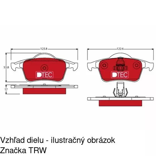 Brzdové dosky POLCAR S70-1168 - obr. 4