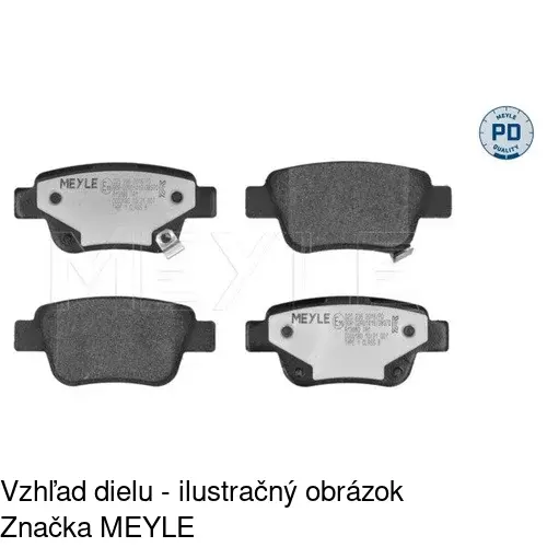 Brzdové dosky S70-1170 /POLCAR/ - obr. 1