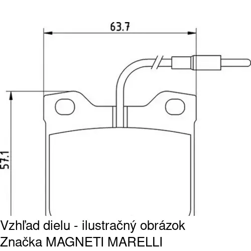 Brzdové dosky POLCAR S70-1181 - obr. 1