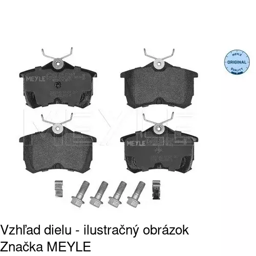 Brzdové dosky POLCAR S70-1220 - obr. 2