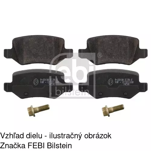 Brzdové dosky POLCAR S70-1234 - obr. 2