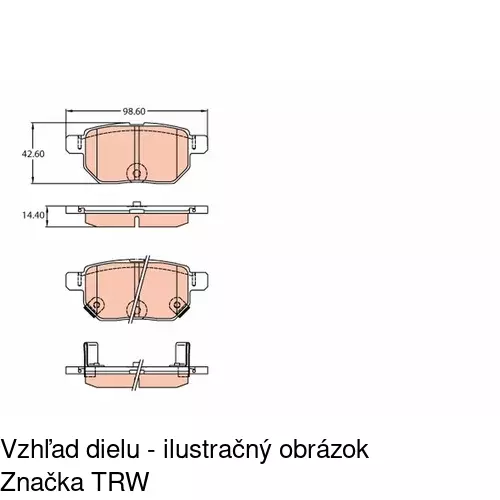 Brzdové dosky POLCAR S70-1349