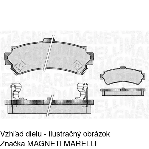 Brzdové dosky POLCAR S70-1367 - obr. 1