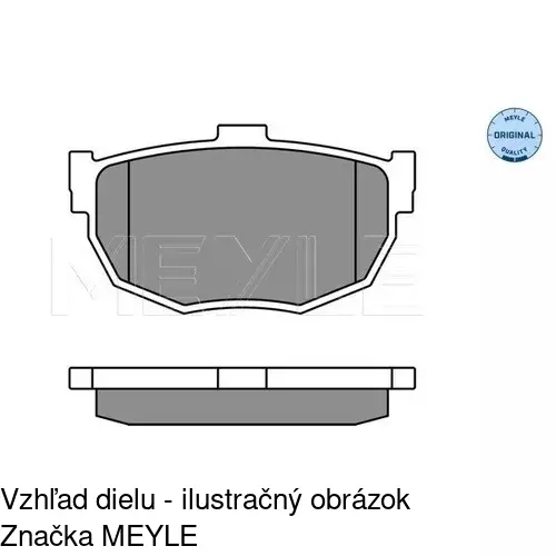 Brzdové dosky POLCAR S70-1445 - obr. 1