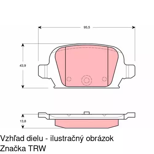 Brzdové dosky POLCAR S70-1538 - obr. 3