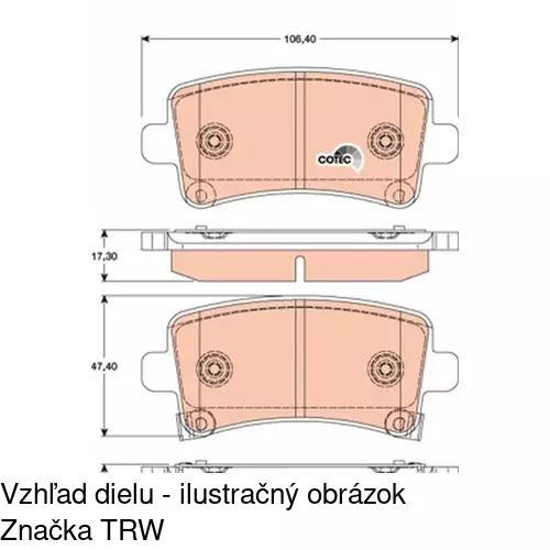 Brzdové dosky POLCAR S70-1569 - obr. 3