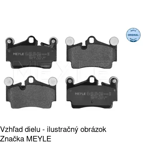 Brzdové dosky POLCAR S70-1609 - obr. 1