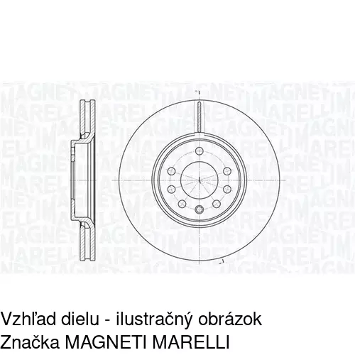 Brzdový kotúč POLCAR S71-0072