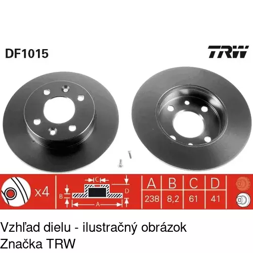 Brzdový kotúč POLCAR S71-0128 - obr. 4