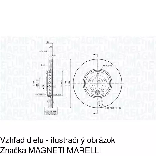 Brzdový kotúč POLCAR S71-0177 - obr. 1