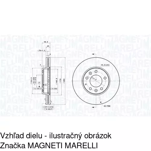 Brzdový kotúč POLCAR S71-0311