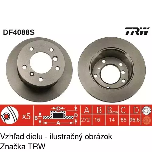 Brzdový kotúč POLCAR S71-1076 - obr. 5