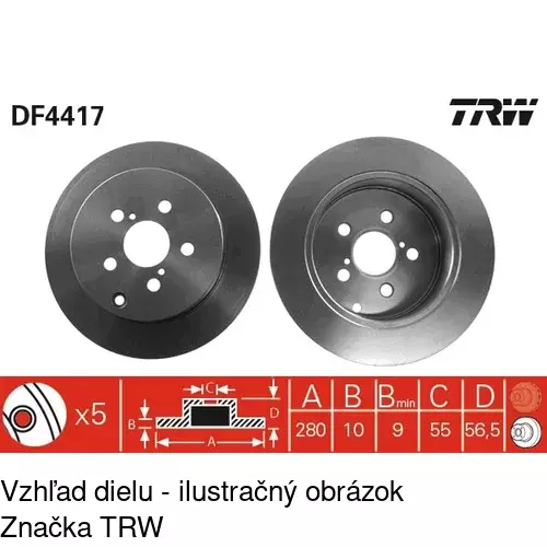 Brzdový kotúč POLCAR S71-1144 - obr. 2