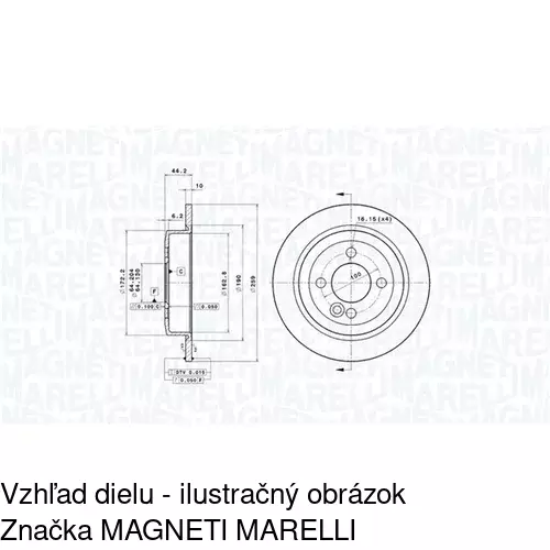 Brzdový kotúč POLCAR S71-1314 - obr. 1