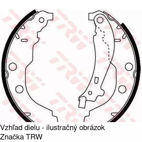 Brzdové čeľuste POLCAR S72-1041 - obr. 2