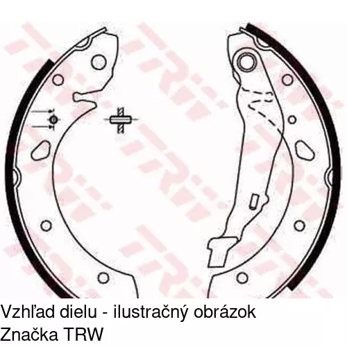 Brzdové čeľuste POLCAR S72-1069 - obr. 1