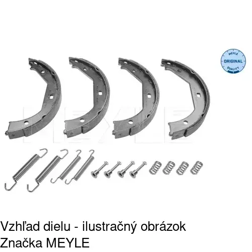 Brzdové čeľuste POLCAR S72-1097 - obr. 1