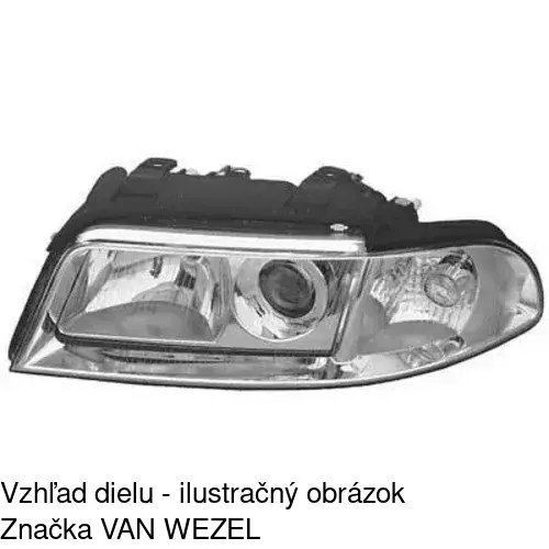 Hlavný reflektor POLCAR 1325092E - obr. 3