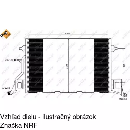 Chladiče klimatizácie POLCAR 1327K8C2