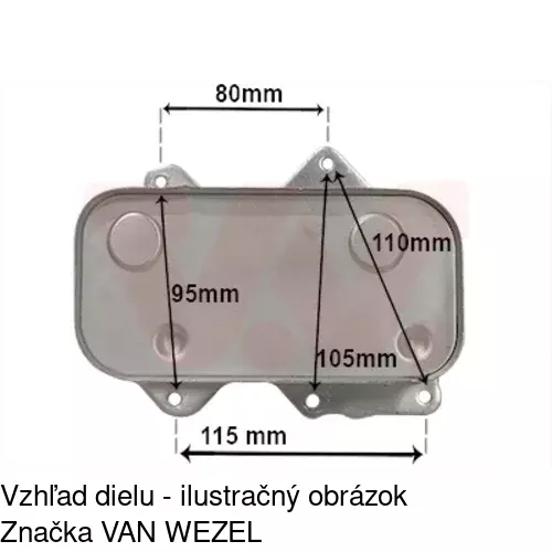 Chladiče oleja POLCAR 1327L8-2 - obr. 4