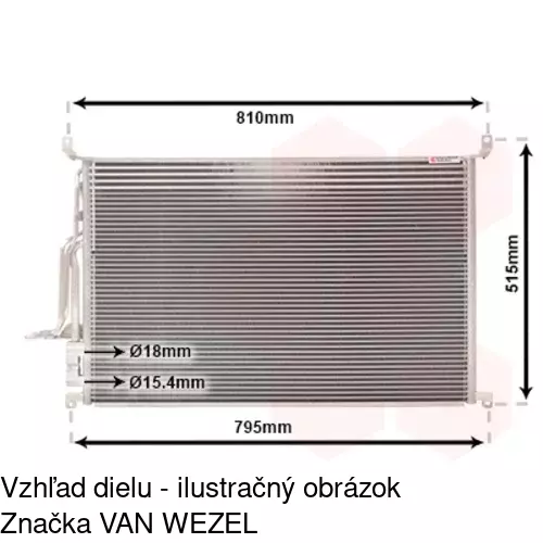 Chladiče klimatizácie POLCAR 1329K8C1 - obr. 2