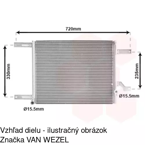 Chladiče klimatizácie POLCAR 1407K8C1