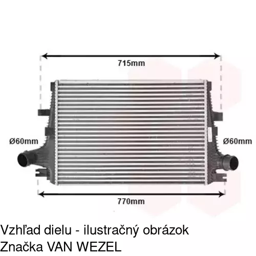 Chladiče vzduchu (Intercoolery) POLCAR 1411J8-1