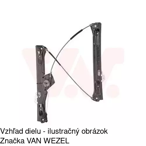 Elektrický mechanizmus okna dverí POLCAR 20D1PSE2E - obr. 1