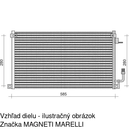 Chladiče klimatizácie POLCAR 2306K8C2