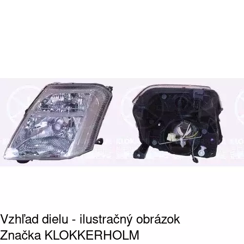 Hlavný reflektor 2308091E /POLCAR/ - obr. 1
